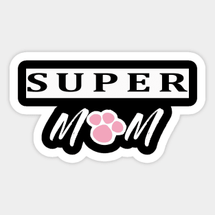 super cat mom Sticker